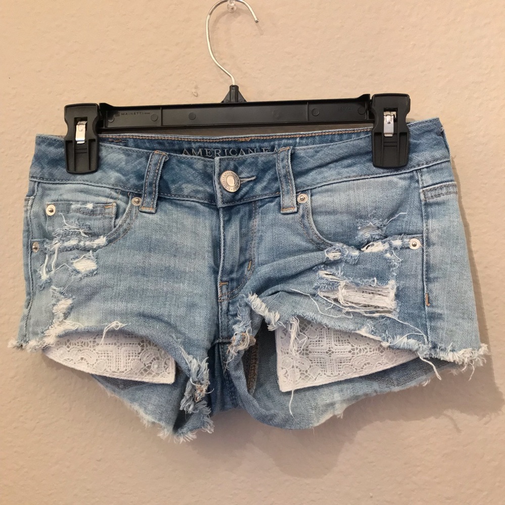 American Eagle Super Low Shortie Shorts